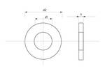 Podložka DIN 125A M16/17,0 ZB