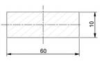 Plochá ocel 60 x 10 mm válcovaná