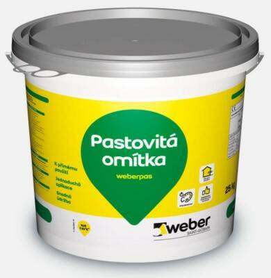 Omítka weber pas silikon zrnitý 1,5 mm – 25 kg