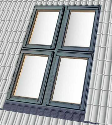 Lemování kombi EKW 0021H/CK02 55x78cm prof. do výš.120mm VELUX