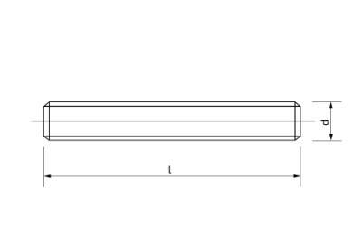 Závitová tyč M6 × 1000 mm A2