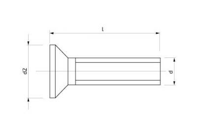 Šroub se zápustnou hlavou s křížovou drážkou 6 x 100 mm Zn