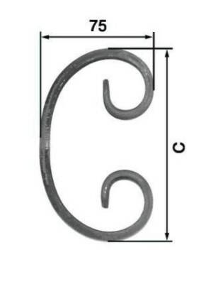 Segment C3 130 mm 12 x 6 mm BPÚ